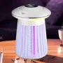 Electric Mosquito Killer Lamp Gnats Zapper Indoor Rechargeable Cordless LED Camping Lights Portable Multifunctional for Travel Picnic Hiking