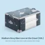 Multi-Purpose 50/70L Storage Bag Non-Woven Fabric Moisture and Water Resistant for Clothes Quilts Home Goods Perfect for Moving and Packing Sky Blue Cloud Patterned