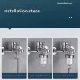 Universal Shower Filter for Faucet Shower Head Water Outlet Cleaner Kits Universal Faucet Filter Kitchen Bathroom Shower Household Filter PP Cotton Filter