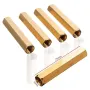 25 pcs M3 Female Thread Hexagon Isolation Column Brass Standoff Spacer 