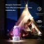 360° Electric Shock Mosquito Killer Lamp USB Charging Portable Household Electric Mosquito Killing Photocatalyst Outdoor Camping Dual Lighting Modes