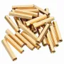 25 pcs M3 Female Thread Hexagon Isolation Column Brass Standoff Spacer 