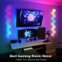 LIXINCORDA Smart RGBIC Hexagonal LED Light Panels Music Sync APP/Remote/Voice Control With Alexa Google
