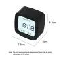 Digital Alarm Clock 12/24H Electronic Alarm Clock Voice-activated Backlight Temperature Humidity Nightlight Table Clocks with Snooze Function