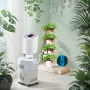 12pcs / 8pcs Drippers Automatic Electric Watering Device Water Pump Sprinkler Plant Potted Timing Balcony Watering Device Drip Irrigation System Sprinkler