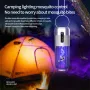 2 in 1 Solar Powered Mosquito Killer Lamp LED Lighting 1200mAh Lithium Battery 2500V High-voltage Efficient Bug Zapper Outdoor Camping Night Light