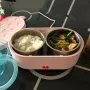 800ML Portable Mini Electric Lunch Box USB Charging Food Heating Container Car Home Rice Food Container Stainless Steel Lunch Bento Box