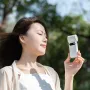 5-blade 100 Speed Handheld Turbine Electric Fan High Speed Outdoor Cooling High Wind Power Turbo Fan Small Fan Portable Smart Display Mini Fan