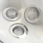 2PCS Stainless Steel Sink Drain Strainer Basket Large Wide Rim 4.5\ Diameter For Kitchen Bathroom