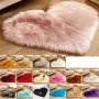 Soft Long Plush Carpet Area Rug Floor Heart Mat Sofa Chair Pad Home Decor