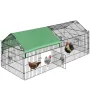 PawGiant Chicken Coop Run Cage Upgrade 86.6\×40\×38\ Metal Chicken Fence Pen Pet Playpen Enclosures with Protection Cover&Ground Nail,Cage Indoor Outdoor Yard for Small Animals Cat Hen Duck Rabbit