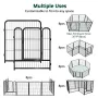 PawGiant Dog Playpen Designed for Indoor Use, Dog Pen with Rubber Pads for Small Medium Dogs Puppy Inside
