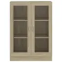 Vitrine Cabinet Sonoma Oak 32.5\x12\x45.3\ Chipboard