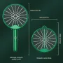 3000V Electric Mosquito Racket Mosquito Killer Lamp USB Rechargeable Foldable Mosquito Repellent Lamp Swatter Fly Swatter