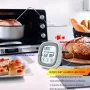 AGSIVO TS-BN53 Touch Screen Digital Meat Food Thermometer Instant Read Food Thermometer Timer Alarm for Cooking / Grilling / BBQ