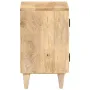 Carved Bedside Cabinet 15.7\x11.8\x19.7\ Solid Mango Wood