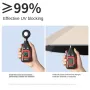 Automatic Folding Reverse Sun Umbrella Upgraded Windproof Design with Reflective Strip LED Light Convenient Handle Rainproof