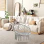 Garpans Hammock Chair Patio Hanging Swing Chair Max 330 Lbs With Mounting Hardware For Indoor and Outdoor Patio Garden
