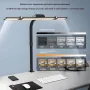 24W LED Foldable Desk Lamp Adjustable Brightness & Color Temperature With Flexible Gooseneck 360° Rotatable Clamp for Study Home & Office