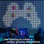 iDeal LED Control Intelligent Colorful Point Control Curtain Light 160x160cm Smart Curtain Lamp 256PCS RGB Lamp Bead IP65 Waterproof