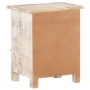 Bedside Cabinet 15.7\x11.8\x19.7\ Rough Acacia Wood