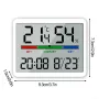 Electronic Multifunctional Magnetic Temperature Clock Wall Clock Digital Alarm Clock Large LCD Display Date Time Temperature and Humidity Display