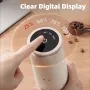 1500mAh Electric Coffee Grinder Conical Coffee with LED Touch Screen Burr Grinder Externally Adjustable Bean Grinding Machine Kaffe Bohnen Grinder