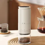 1500mAh Electric Coffee Grinder Conical Coffee with LED Touch Screen Burr Grinder Externally Adjustable Bean Grinding Machine Kaffe Bohnen Grinder