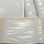 10M Waterproof 3D Embossed Wallpaper Roll Glitter Effect Silver Wall Sticker Living Room Decorations 