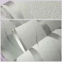 10M Waterproof 3D Embossed Wallpaper Roll Glitter Effect Silver Wall Sticker Living Room Decorations 