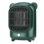 500W Portable Mini Desk Heater Warmer Fan Electric Space Heater Heating Fan PTC Ceramic Heating Elements for Office Home Energy Efficient Indoor