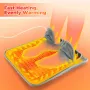 Electric Foot Heating Pad Washable Feet Warmer Heater Household Soft Plush Heat Blanket Foot Heat Mat Home Office Bedroom 9 Temperature Settings And 4 Time Settings