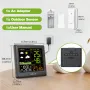 BALDR Wireless VA Color Screen Weather Station 1%~99% Temperature Humidity Weather Forecast Alarm Clock Multi-functional