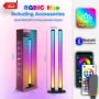 LIXINCORDA Smart LED RGBIC Desktop Lamp Atmosphere Rhythm Pickup Light Bars Bluetooth APP Control Remote Control