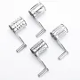 4 PCS Handheld Stainless Steel Rotary Cheese Grater Kitchen Tool Garlic Carrot Cutter Slicer Shredder Grinder