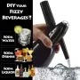 1L Aluminum Professional Soda Water Bubble Siphon Spark Machine Accessories Bar Kitchen Supplies Dispenser Cocktail Processing Gun