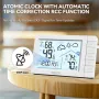 BALDR Weather Station Digital Thermometer Hygrometer Clock Small Weather Station Electronic Thermometer And Hygrometer With Temperature Humidity Time And Week Function