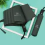 8-Rib Travel Umbrella Windproof Automatic Open and Close Multicolor Portable Rain Sun Protection for All Weather Conditions
