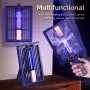 Portable 180° Folding Design Mosquito Lamp with Real-Time Mosquito Count Ideal New Attracting Light Wave USB Charging Safe Insulating Material and for Home Commercial Outdoor Use