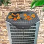 91x91cm PVC Mesh Outdoor Air Conditioner Cover Dustproof Sunscreen Protection Cover Air Conditioner Body Protection Cover