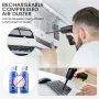 2 In 1 6000mAh Cordless Portable Digital Display Air Duster Blower Vacuum Cleaner Portable Car Vacuum Cleaner Compressed Air Blower for Keyboard Computer Car Washing