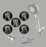 Home Hotel Supercharged Bathroom Handheld Shower Sprayer Faucet with Valve