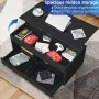 Versatile Lift Top Coffee Table with LED Lights High Gloss Surface Storage Compartment Drawers Adjustable Height P2 Grade Particle Board Strong 220 lbs Capacity Ideal for Living Room Office Bedroom
