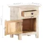 Bedside Cabinet 15.7\x11.8\x19.7\ Rough Acacia Wood