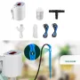 12pcs / 8pcs Drippers Automatic Electric Watering Device Water Pump Sprinkler Plant Potted Timing Balcony Watering Device Drip Irrigation System Sprinkler
