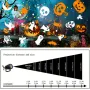 16 Patterns Halloween Atmosphere Decoration Light Halloween Projection Lamp LED Fantasy Light With Dynamic Pumpkin Skull Spider Witch Hat Bat Ghost Suitable For Home Bedroom Party Halloween Holiday Decoration