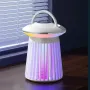 Electric Mosquito Killer Lamp Gnats Zapper Indoor Rechargeable Cordless LED Camping Lights Portable Multifunctional for Travel Picnic Hiking