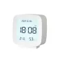 Digital Alarm Clock 12/24H Electronic Alarm Clock Voice-activated Backlight Temperature Humidity Nightlight Table Clocks with Snooze Function