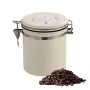 1.8L Stainless Steel Coffee Bean Container with Date Display and Spoon Sealed Coffee Container Food Storage Container for Dry Goods Cookies Candy Spices