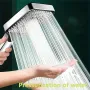 3 Mode Adjustable Shower Head Rainfall Shower Large Flow Showerhead High Pressure Water Saving Shower Mixer Bathroom